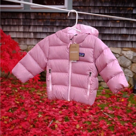 Patagonia BABY HI-LOFT DOWN SWEATER HOODY COAT - Picture 3 of 6
